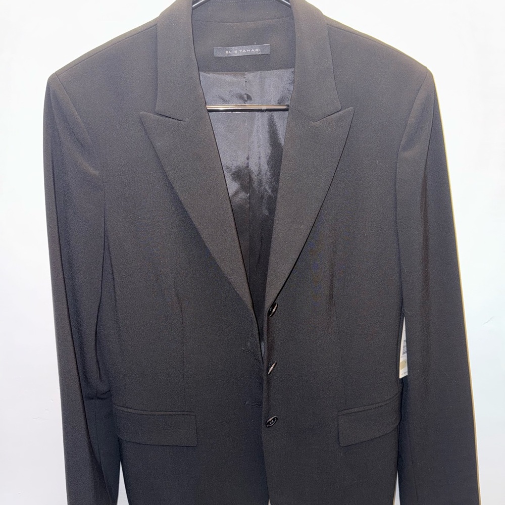 Elie Tahari Classic Black Blazer NWT